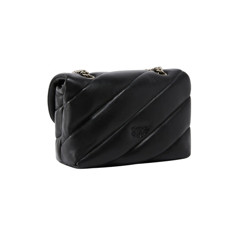 Pinko Borsa a tracolla Borsa da Donna a tracolla Mini Love Puff Nero argento P25 - PINKO 100039A0F2 - Z99O - UNI - Francavilla Moda